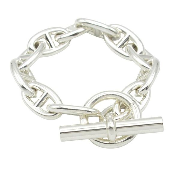 Hermes Chaine d'Ancre GM Silver 925 Bracelet - Picture 1 of 8